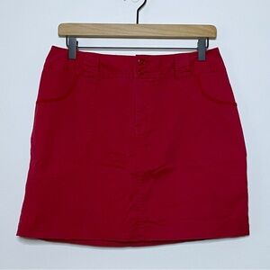 St. John’s Bay Red Twill Skort with Pockets